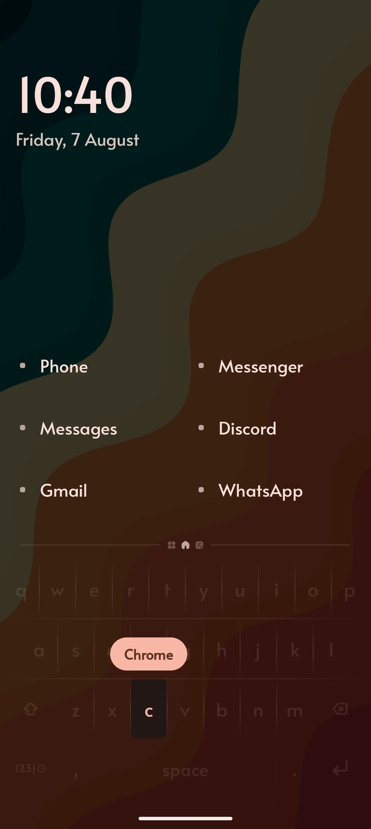 kybd launcher quick shortcut — launching an app straight from the keyboard